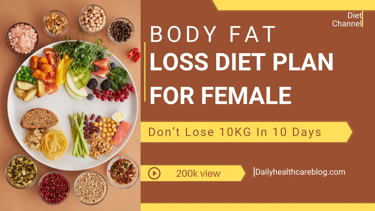 body fat loss diet plan for female